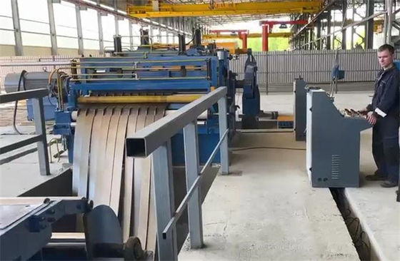 विनिमेय ट्विन स्लिटर्स प्रिसिजन स्लिटिंग लाइन एडवांस्ड स्टील कॉइल स्लिटिंग लाइन