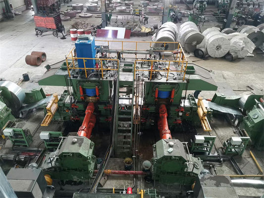 दो स्टैंड टेंडेम रिवर्सिंग कोल्ड मिल मशीन 300mpm 850mm AGC