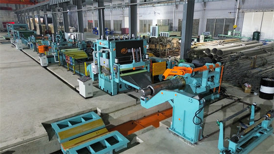 स्टेनलेस स्टील शीट सर्वो कट टू लेंथ लाइन के साथ एज ट्रिमर